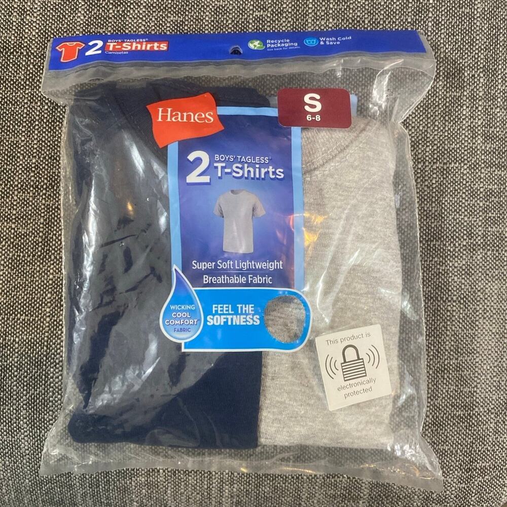 Hanes Pack Boys T-shirts Size Small